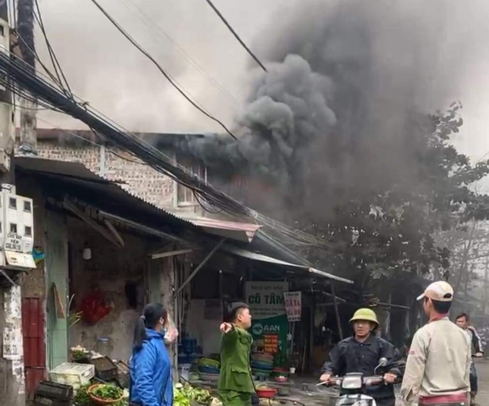 Cháy nhà ở Phương Canh, quận Nam Từ Liêm 