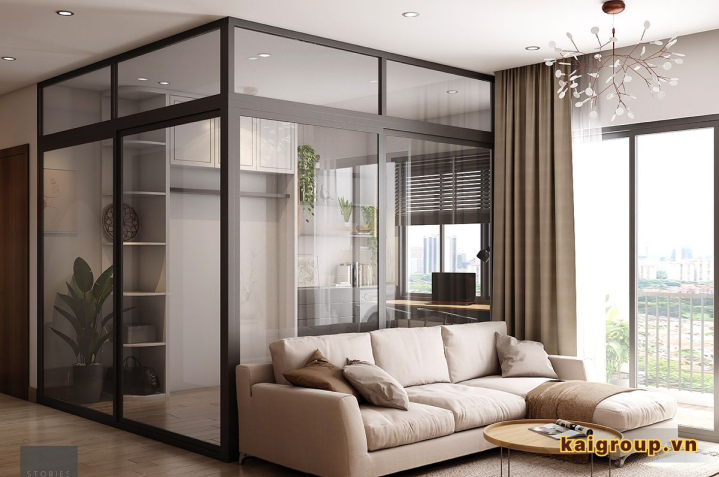 Những ưu điểm khi thay tường gạch bằng vách kính